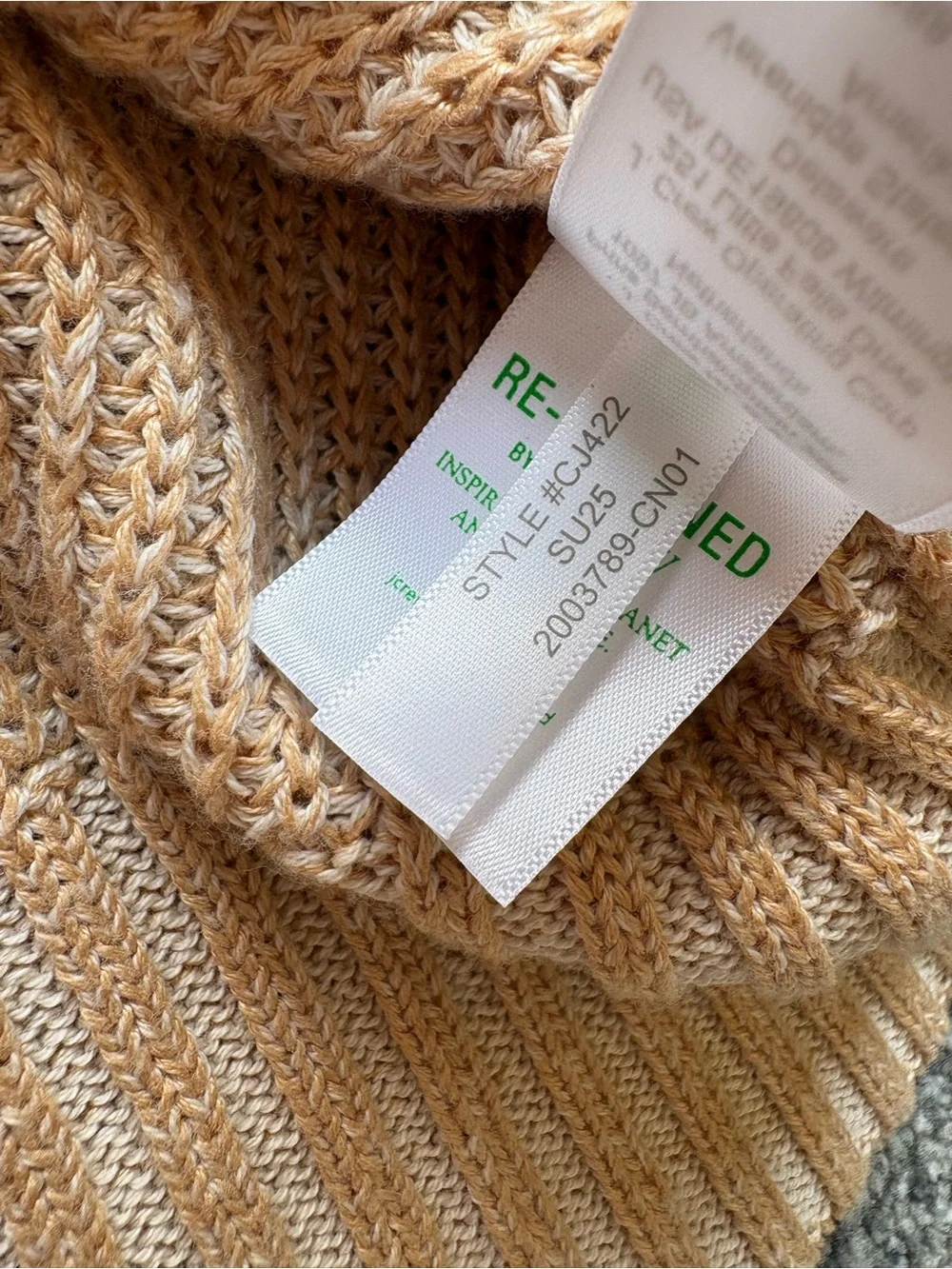 NWT J. Crew Ribbed Funnelneck Sweater in Linen-Cotton Blend Summer 2025 Size XL
